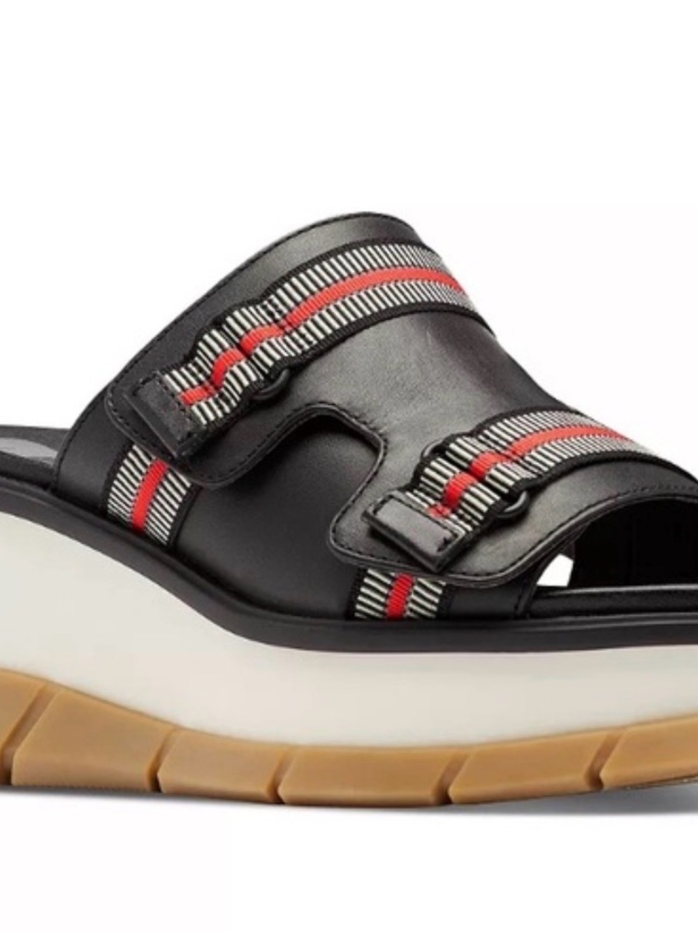 Sorel Joanie III Slide Platform Sandals with Red Stripe Sz 8/EU39 - Picture 3 of 12